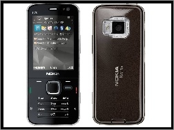 Tył, Czarna, Nokia N78, Przód